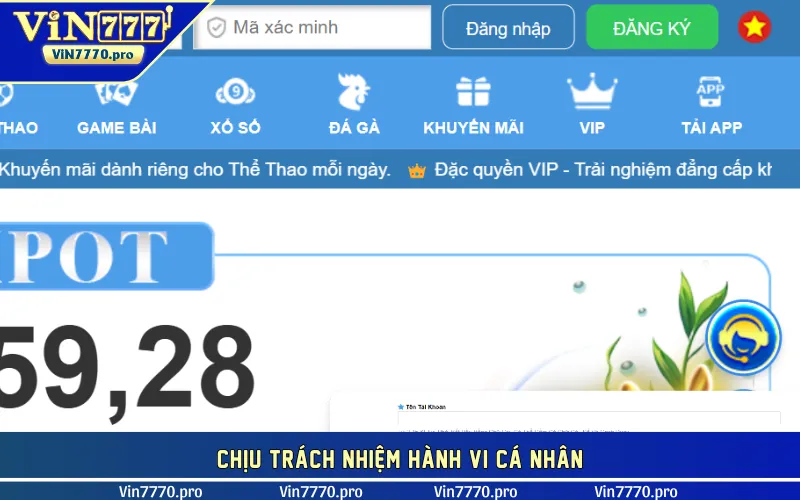 Chịu trách nhiệm hành vi cá nhân