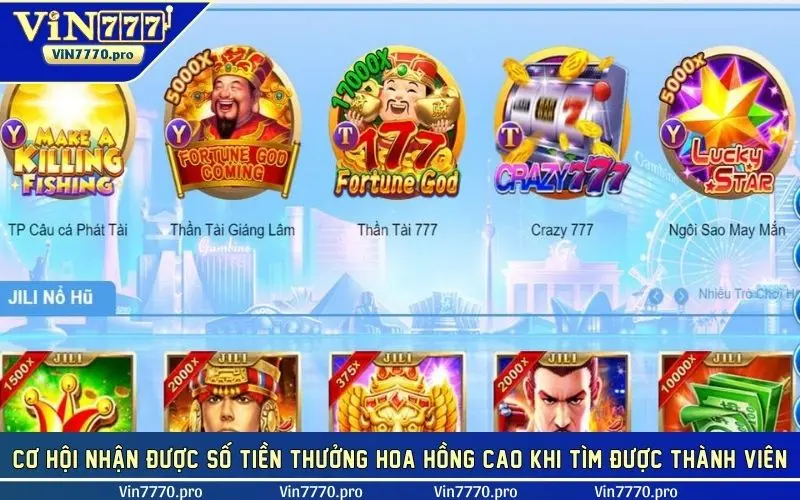 Cơ hội nhận được số tiền thưởng hoa hồng cao khi tìm được thành viên