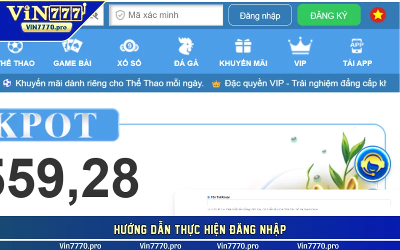 Hướng dẫn thực hiện đăng nhập