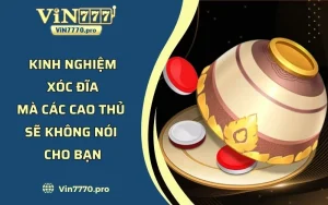 Kinh Nghiệm Xóc Đĩa Mà Các Cao Thủ Sẽ Không Nói Cho Bạn