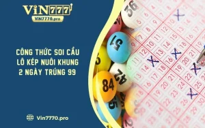 Công Thức Soi Cầu Lô Kép Nuôi Khung 2 Ngày Trúng 99%